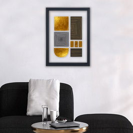 Wallity Cuadro Decorativo Enmarcado Multicolor 32 x 42 cm